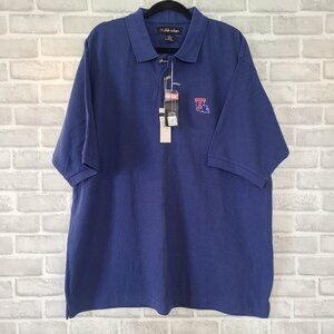 Club Colors Louisiana Tech Bulldogs Polo Shirt 2XL Mens Collegiate NEW